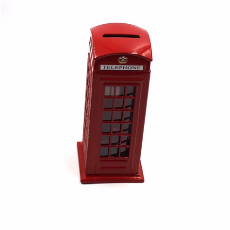 metal telephone booth coin box|Red Telephone Booth Piggy Bank, London Piggy Bank,Postal .